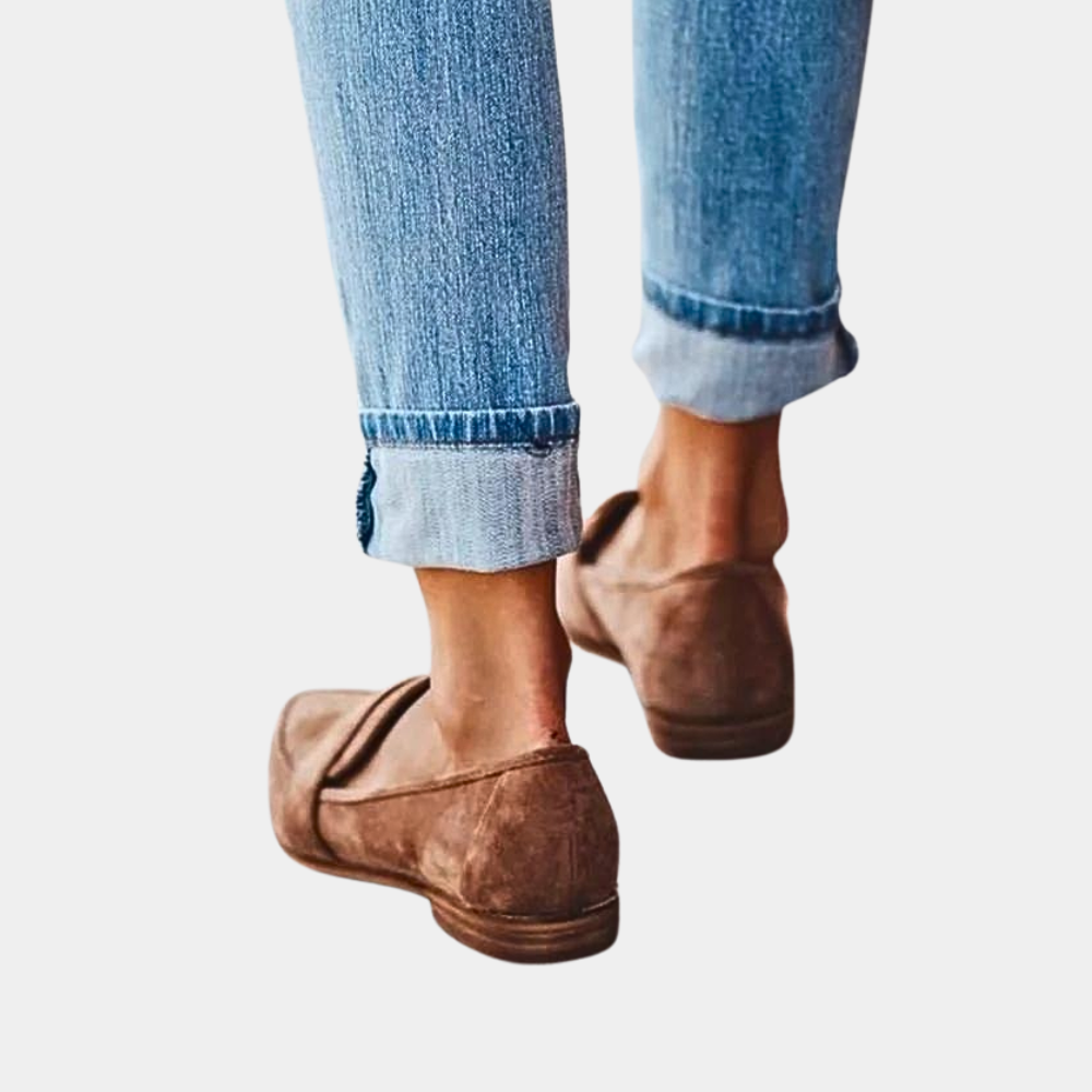 Bella Loafers Dames | Suèdelook Instappers met Tijdloze Klasse