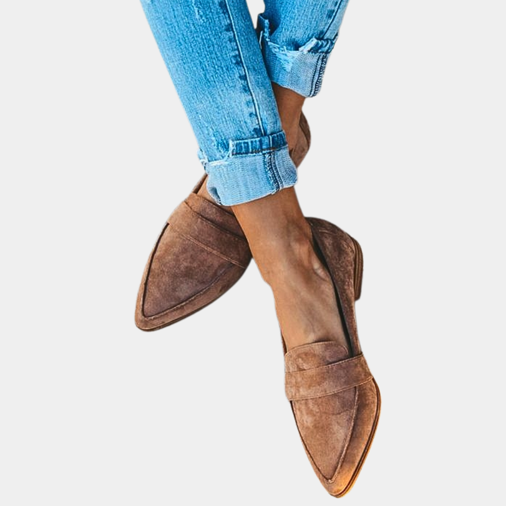 Bella Loafers Dames | Suèdelook Instappers met Tijdloze Klasse