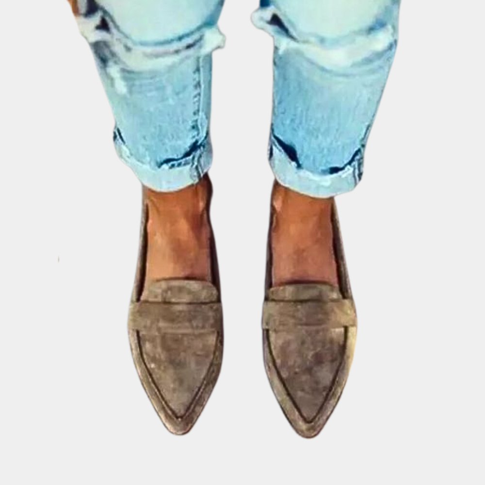 Bella Loafers Dames | Suèdelook Instappers met Tijdloze Klasse