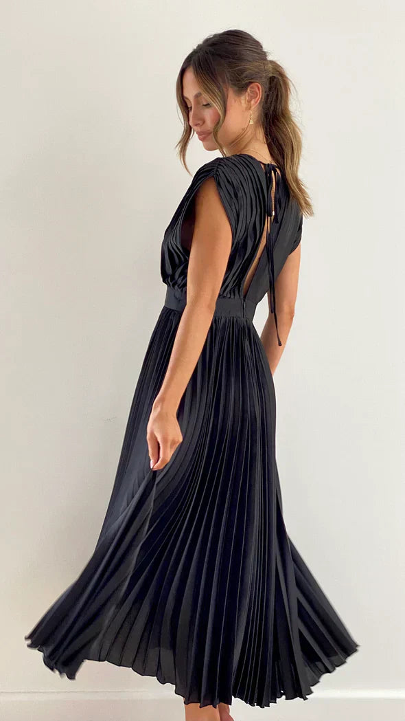 Clara Zijden Jurk Dames | Luxe Vloeiend Design & Tijdloze Klasse
