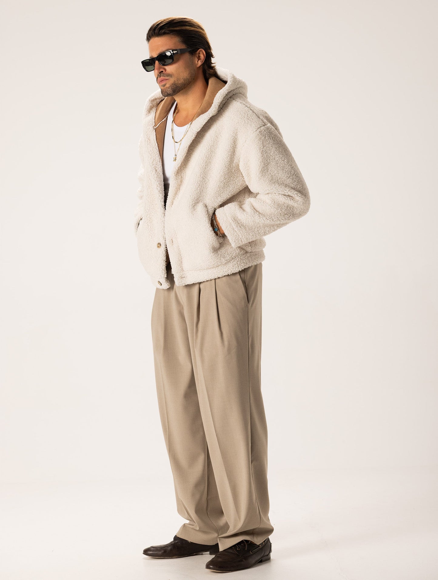 YUSUKE SHEARLING JACKET IN CREAM
