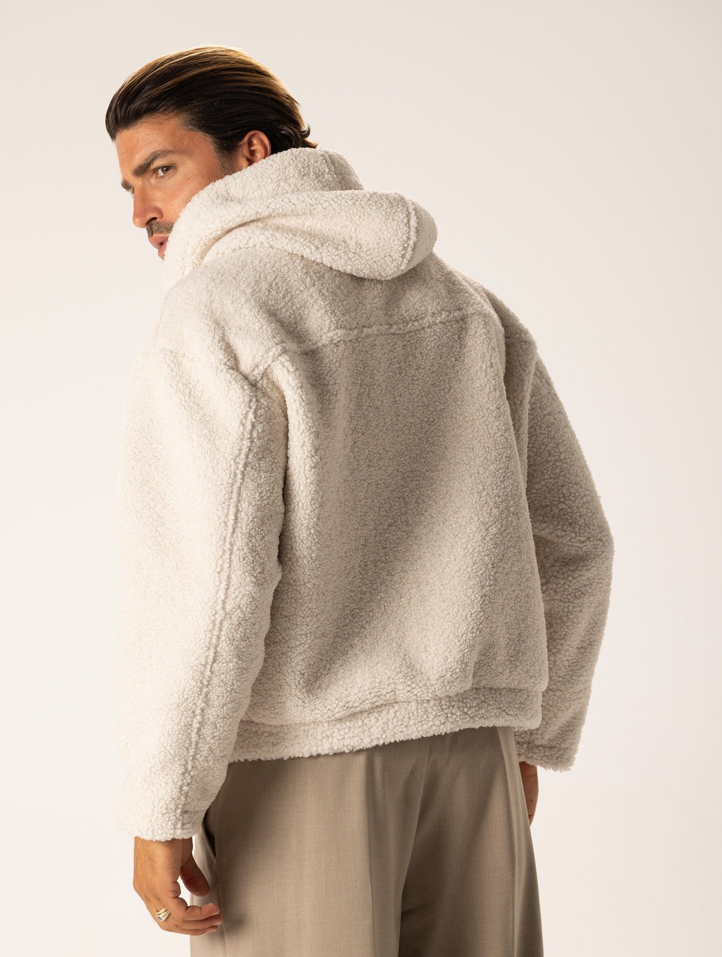 YUSUKE SHEARLING JACKET IN CREAM