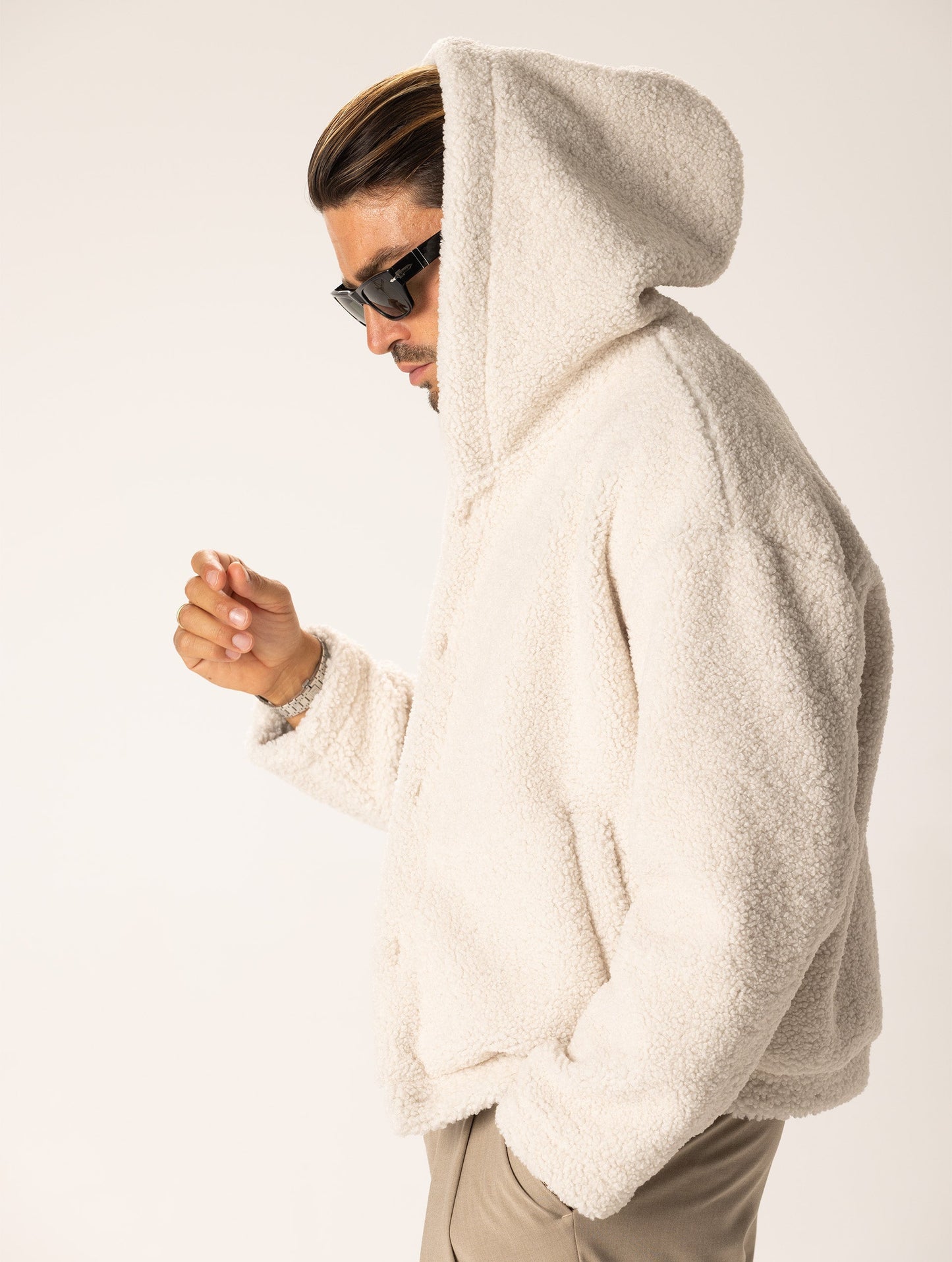 YUSUKE SHEARLING JACKET IN CREAM