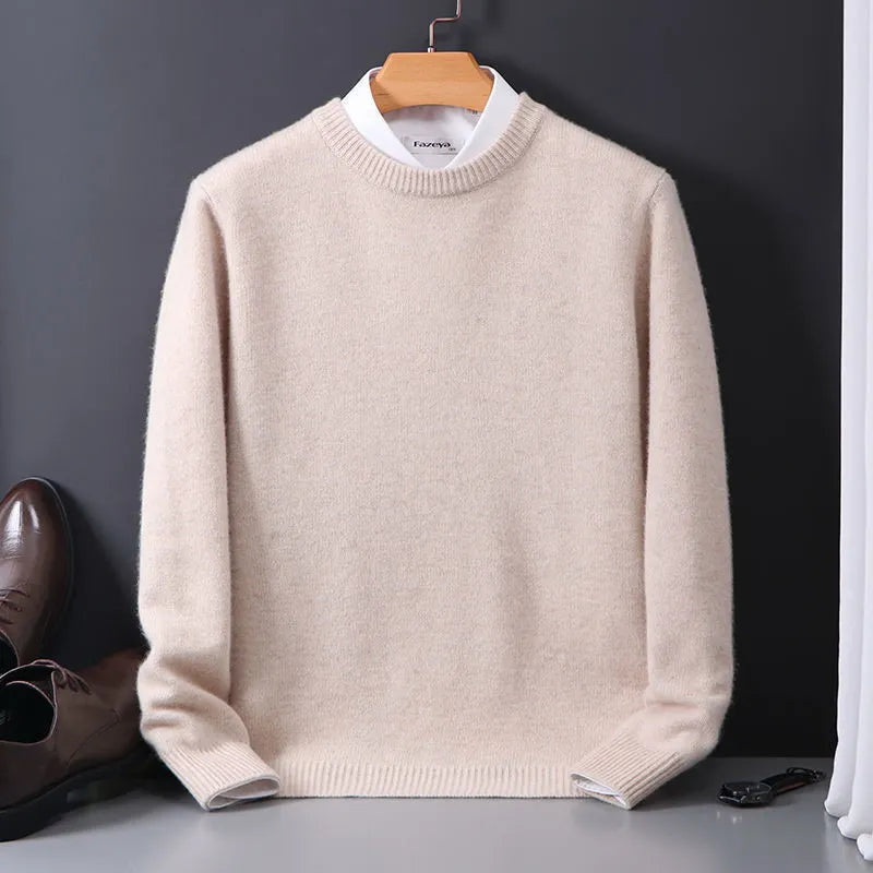 Daan Cashmere Pullover – Luxe, Licht & Tijdloos voor Elke Gelegenheid