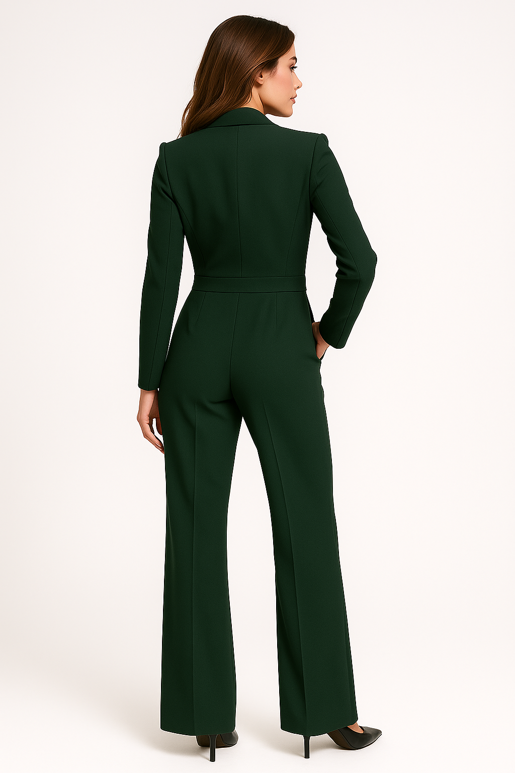 Isabella – Elegante Dames Jumpsuit met Diepe V-Hals