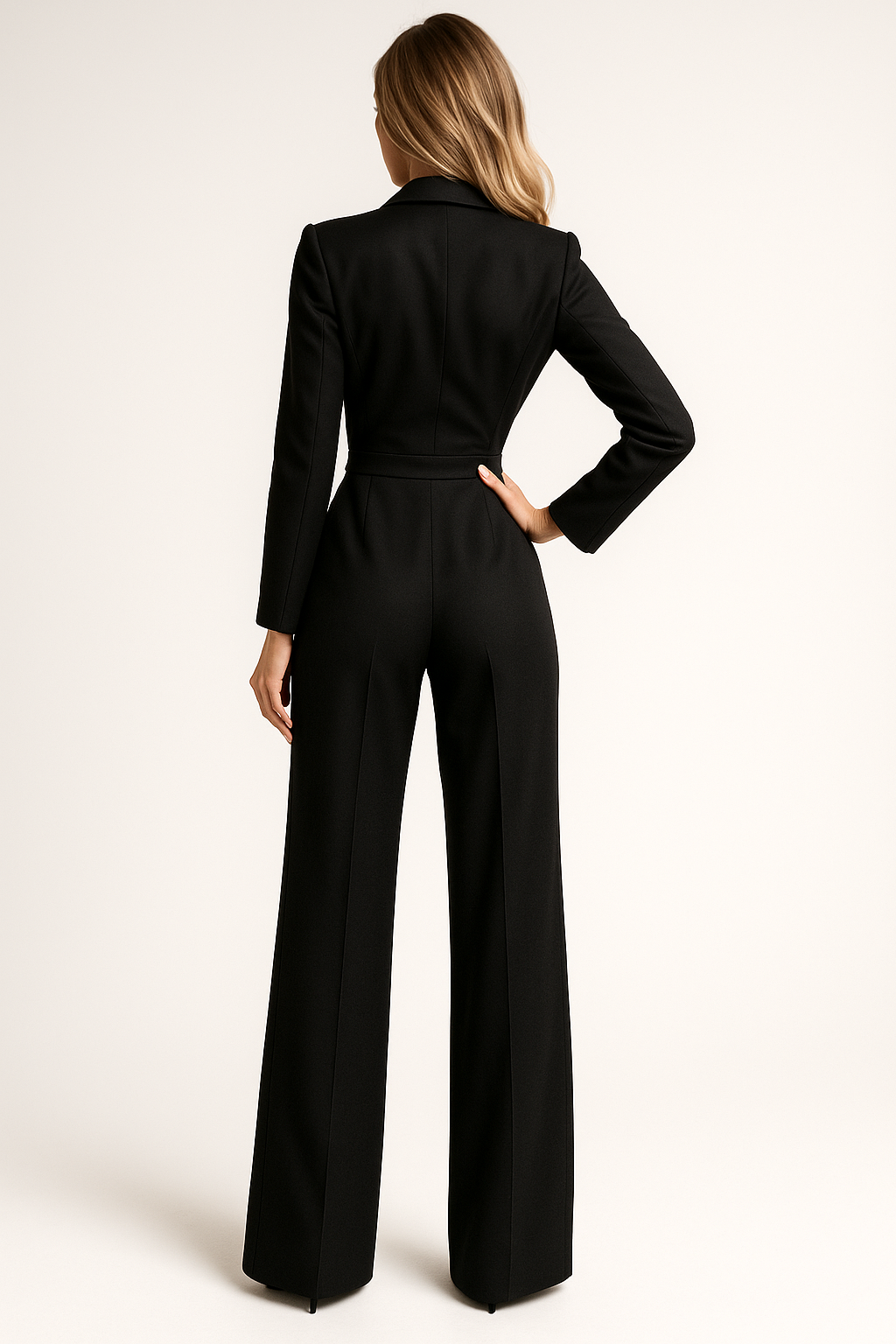 Isabella – Elegante Dames Jumpsuit met Diepe V-Hals