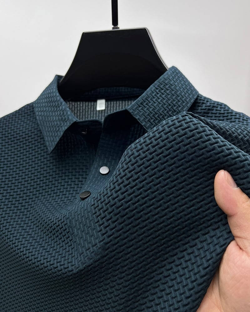 Heren Polo Olivier – Luxe Ademende Polo met Modern Formeel Design