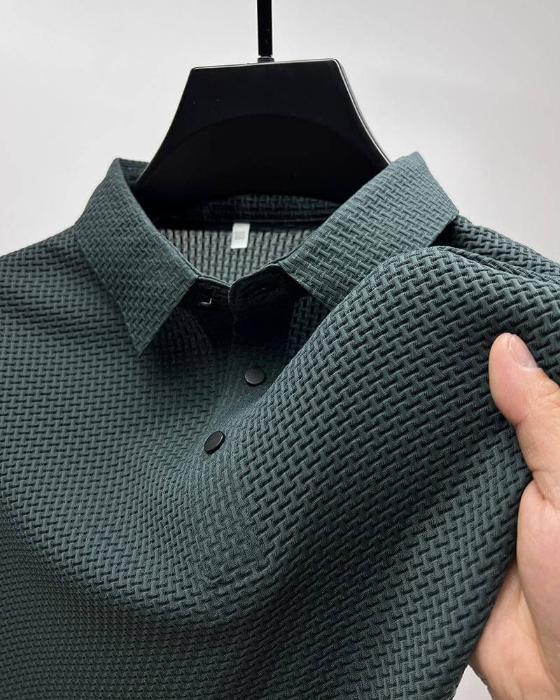 Heren Polo Olivier – Luxe Ademende Polo met Modern Formeel Design