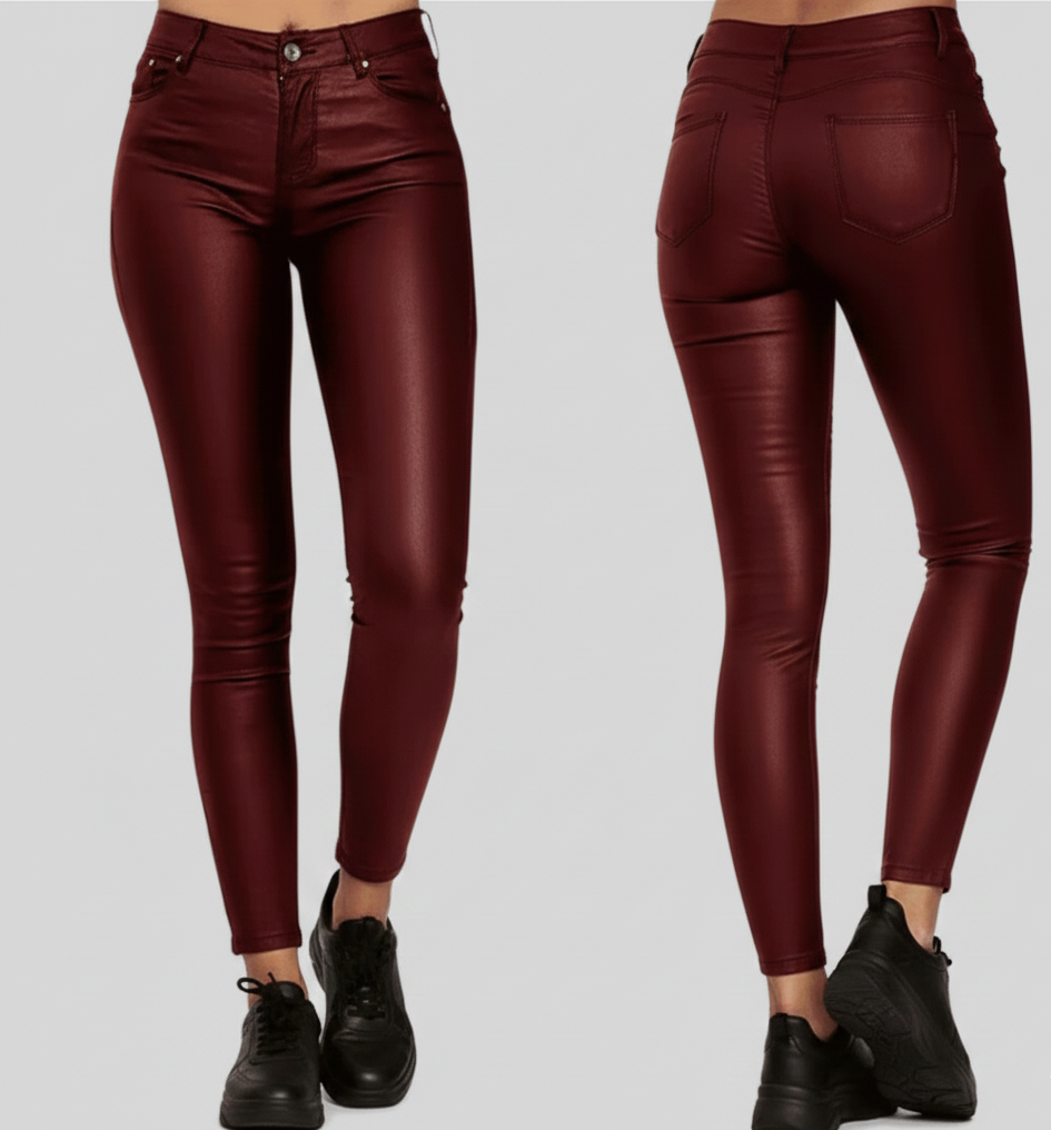 Damesbroek Roxx – High-Gloss Skinny met Comfortabele Stretch