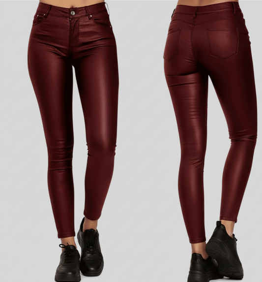 Damesbroek Roxx – High-Gloss Skinny met Comfortabele Stretch