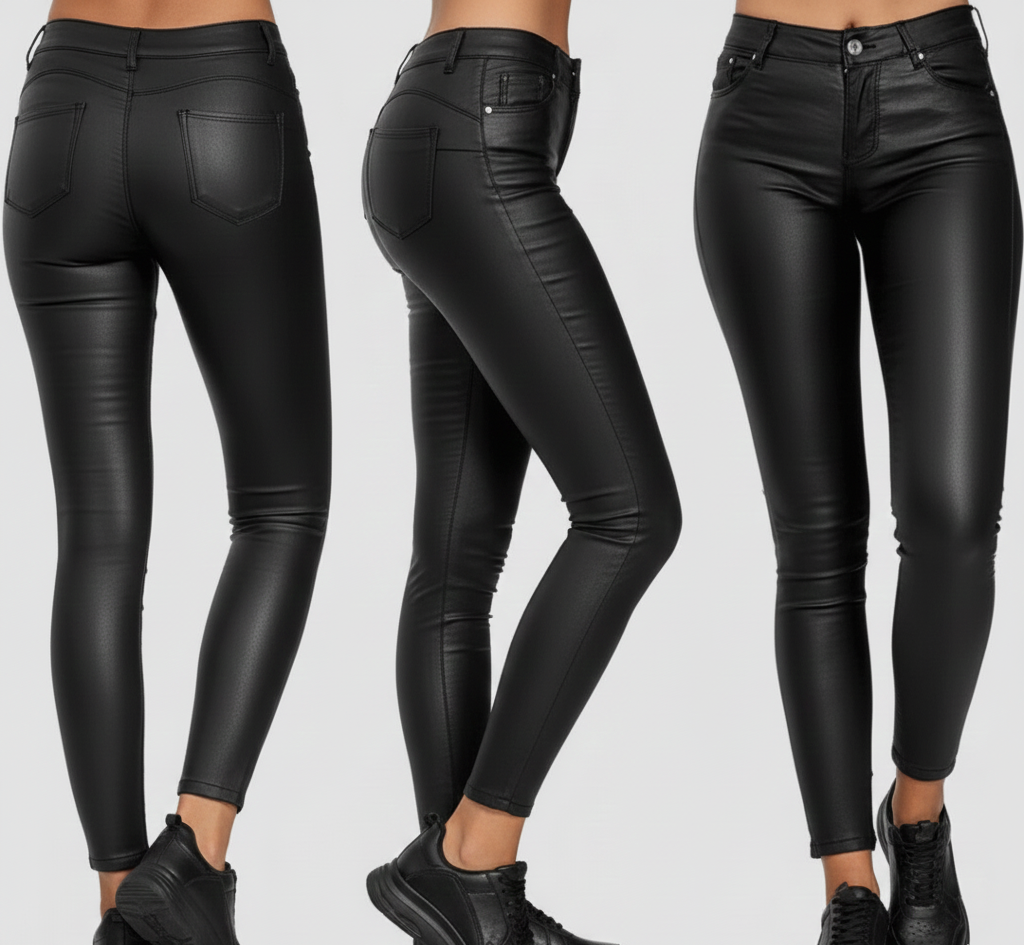 Damesbroek Roxx – High-Gloss Skinny met Comfortabele Stretch