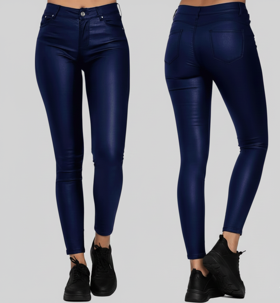 Damesbroek Roxx – High-Gloss Skinny met Comfortabele Stretch