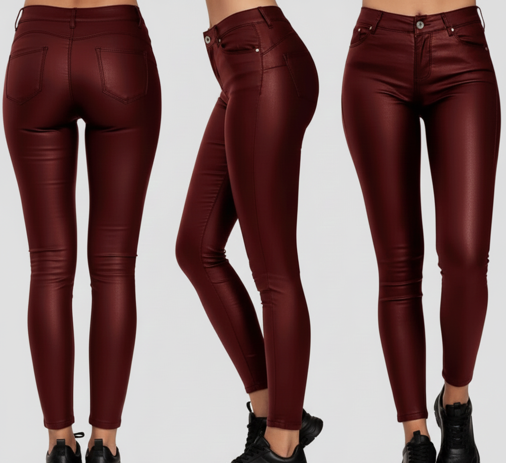 Damesbroek Roxx – High-Gloss Skinny met Comfortabele Stretch