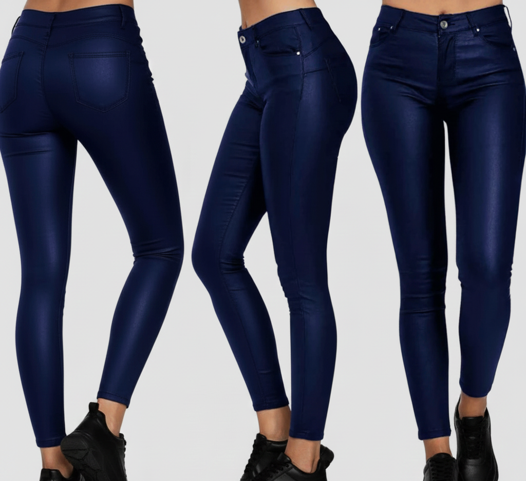 Damesbroek Roxx – High-Gloss Skinny met Comfortabele Stretch