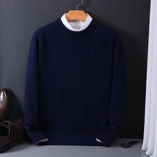 Daan Cashmere Pullover – Luxe, Licht & Tijdloos voor Elke Gelegenheid