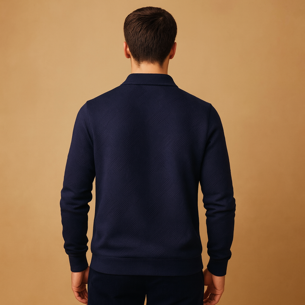 Matteo – Heren Polo Trui met Kwart Rits en Moderne Look