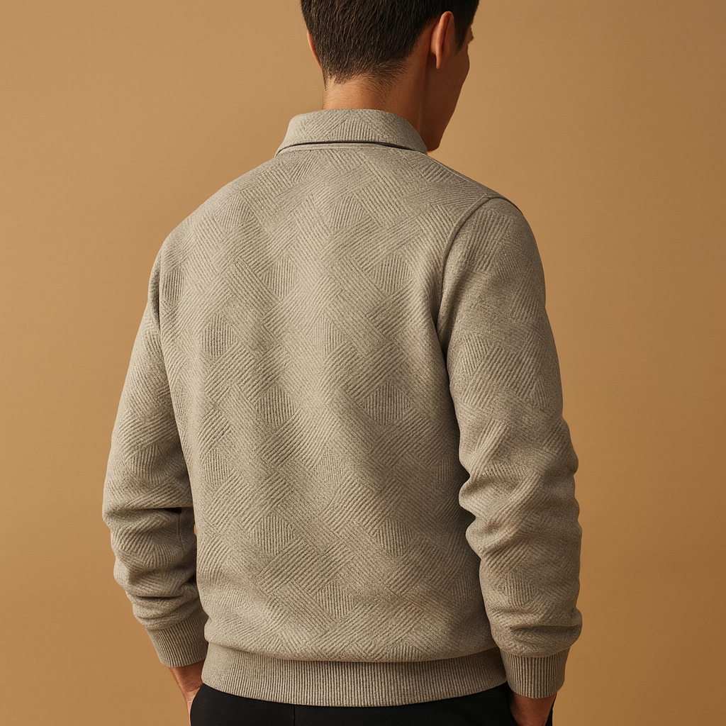 Matteo – Heren Polo Trui met Kwart Rits en Moderne Look